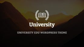 University – WordPress Theme – One click install sample data and import slider demo