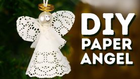 DIY paper angels to put on your Christmas tree l 5-MINUTE CRAFTS