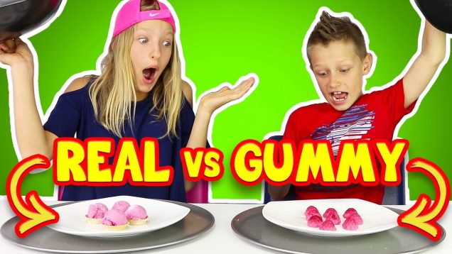 GUMMY vs REAL FOOD 5!!!!