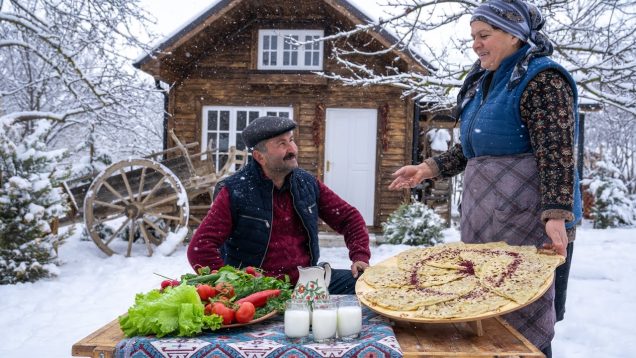 Beef Qutab – Traditional Azerbaijani Dish, Outdoor Cooking