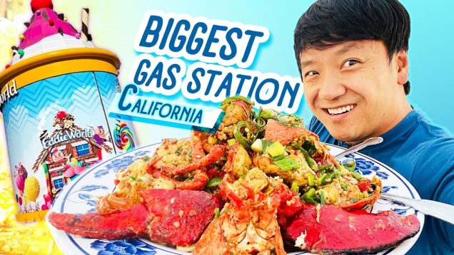 Largest GAS STATION in California FOOD REVIEW & MUST TRY LOBSTER NOODLES