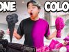 Eating Only ONE Color of Food for 24 Hours (Black Vs Pink)