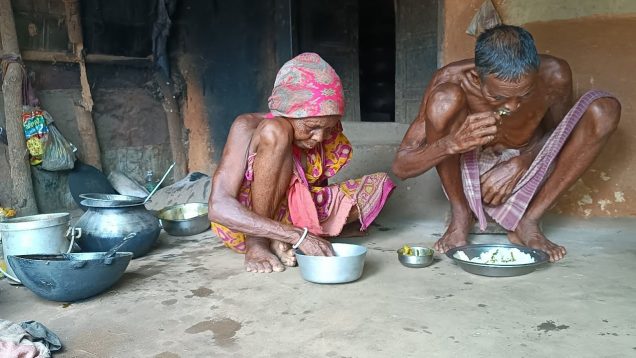 rural very poor grandma cooking & eating life|| what type food eating indian village poor man