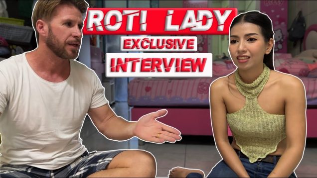 The roti lady morning prep and EXCLUSIVE interview – Thai street food