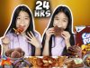 We Only Ate BROWN FOOD for 24 HOURS Challenge!