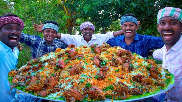 BIRYANI | QUAIL BIRYANI Made with 200 Quail | Marriage Biryani Cooking In Village | Biryani Recipe