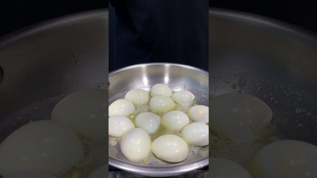 Boiled Egg Fry ASMR Cooking || #shorts #food #cooking #indianasmrworld #asmr #nonveg #egg